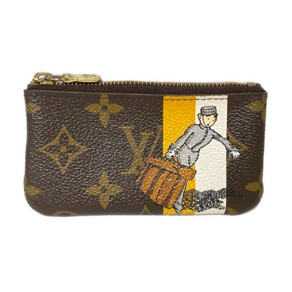 LOUIS VUITTON Pochette Cle Jaune Monogram Groom - Coin Case 357-073025 - Picture 1 of 7